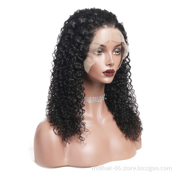 Wholesale 150% Lace Front Human Hair Wigs 13X4 Pre Plucked Remy Brazilian kinky curly Lace Frontal Wigs For Black Women